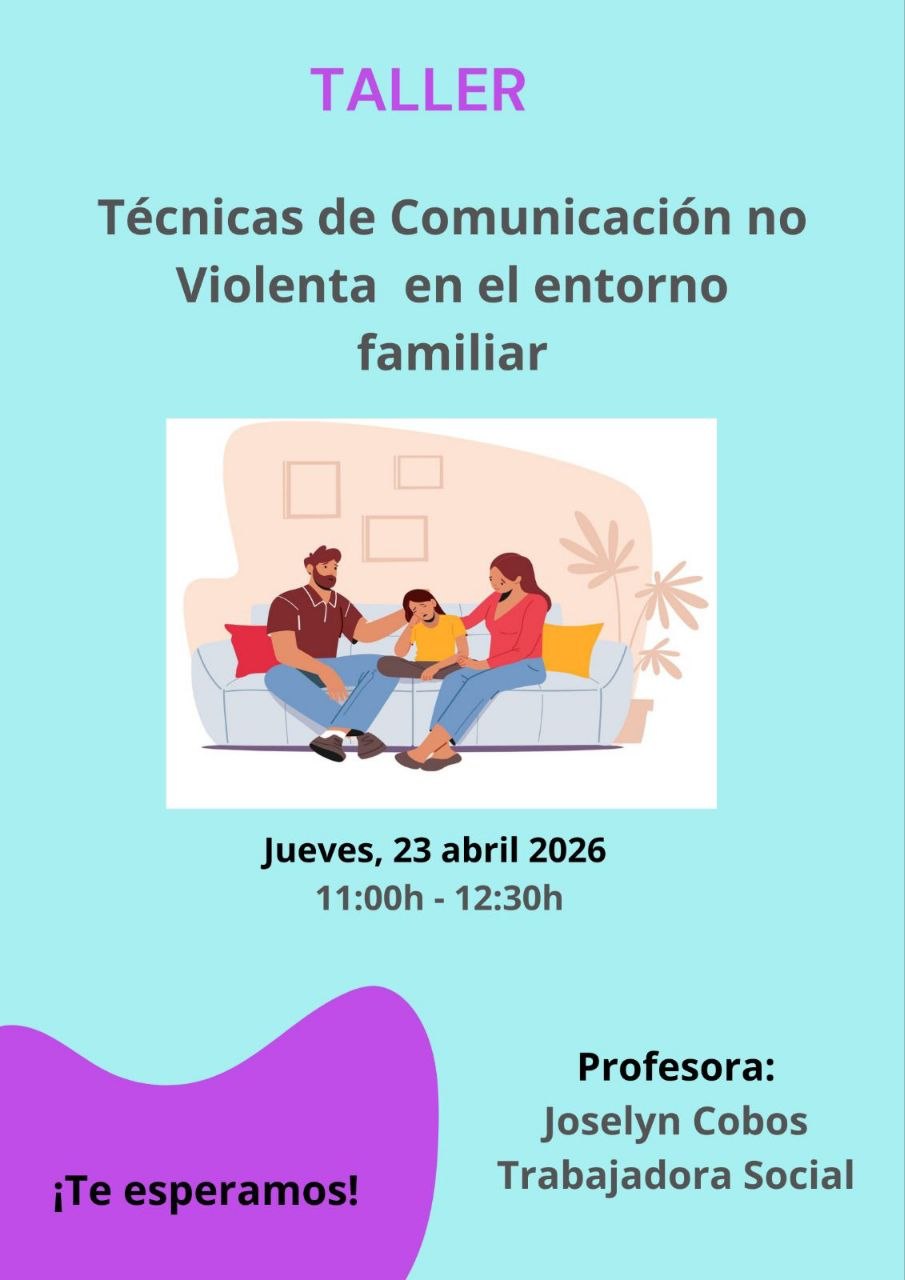 👋🙋🏻‍♀️📘📘 TALLER: Técnicas de Comunicación no Violenta en el entorno familiar
