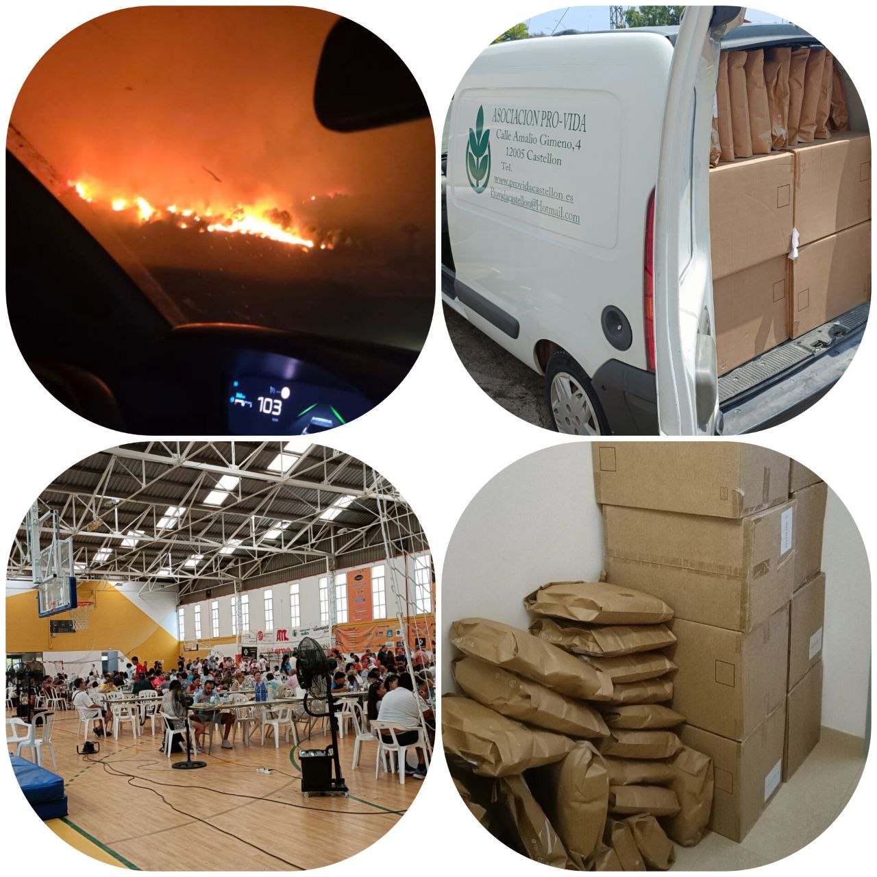Incendio Vall D'Uxo. Solidaridad frente a la catástrofe 🤝🔥🔥